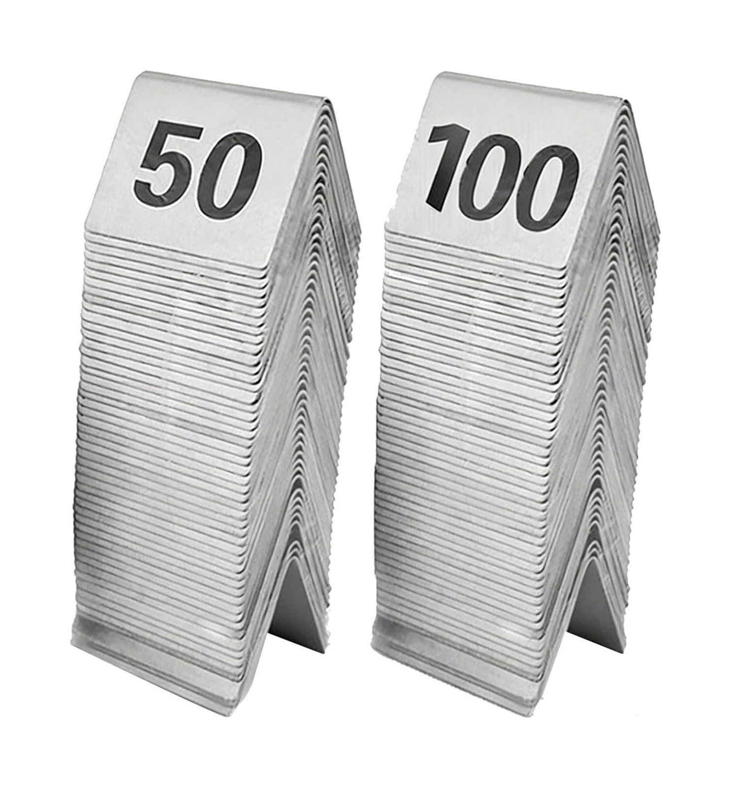 BTYQKZVPM Tent Style Table Numbers, Cards Double Sided Printing Stackable 1-100(1-100)