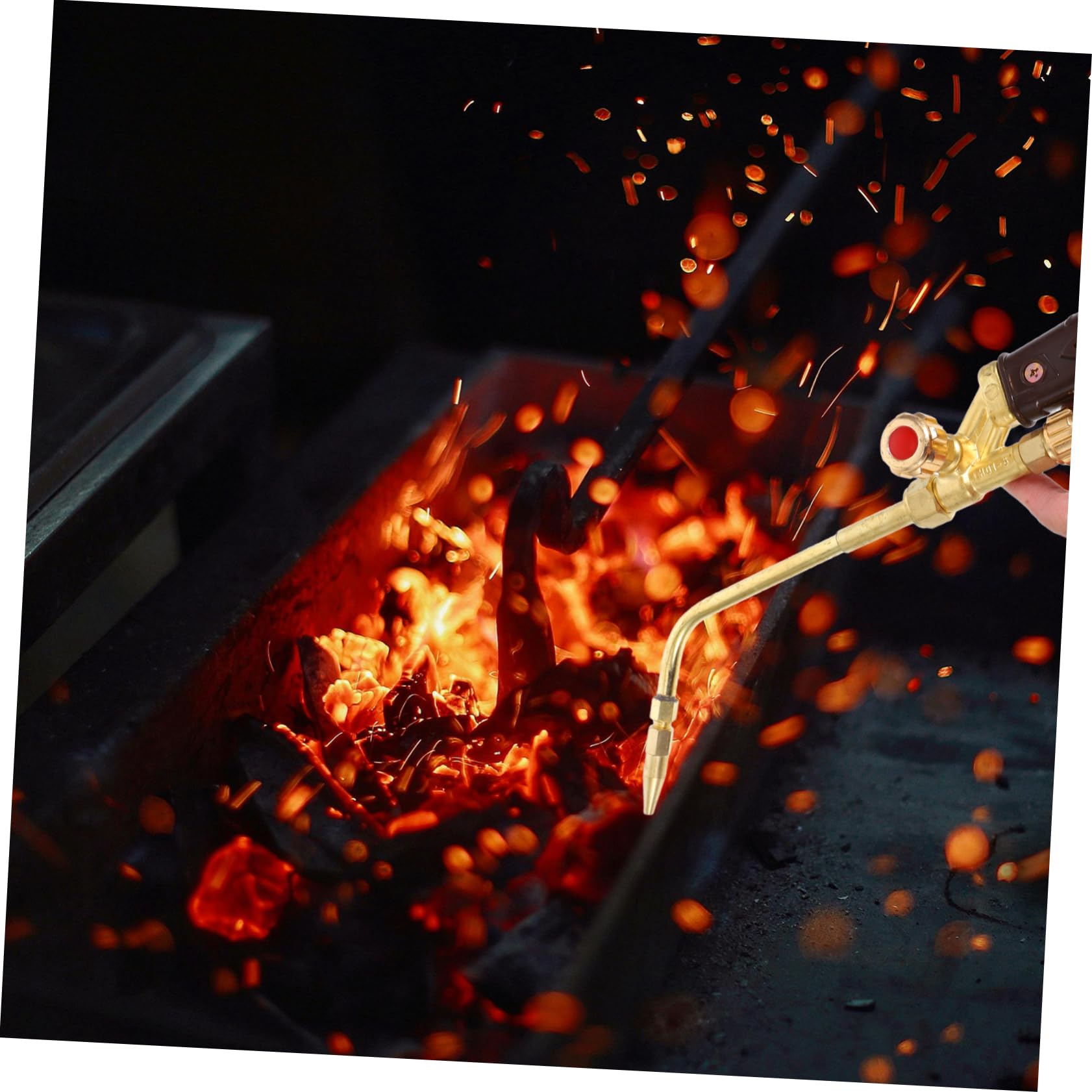 Operitacx Antorcha de Soldadura de Cobre Llama Ajustable, Encendido Automático y Llama Concentrada para Metal y Aflojar Tornillos