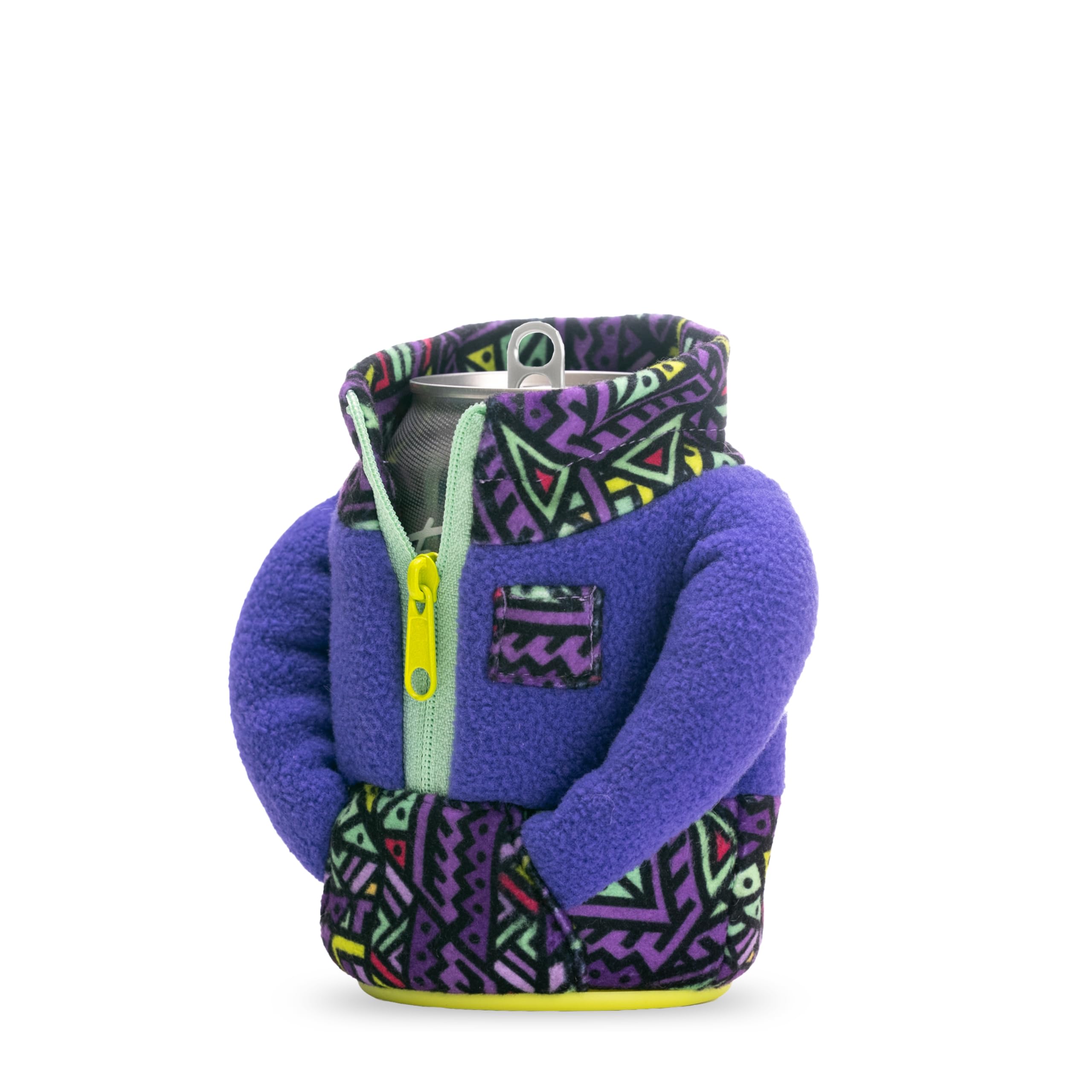 Puffin - Die Fleece-Getränkejacke, isolierter Dosenkühler, komplett blaugrün