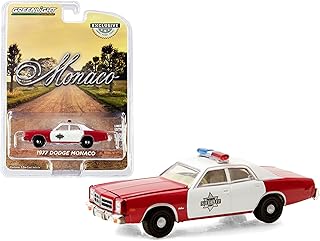 1977 Dodge Monaco Red and White Finchburg County Sheriff Hobby Exclusive 1/64 Diecast Model Car by Greenlight 30203