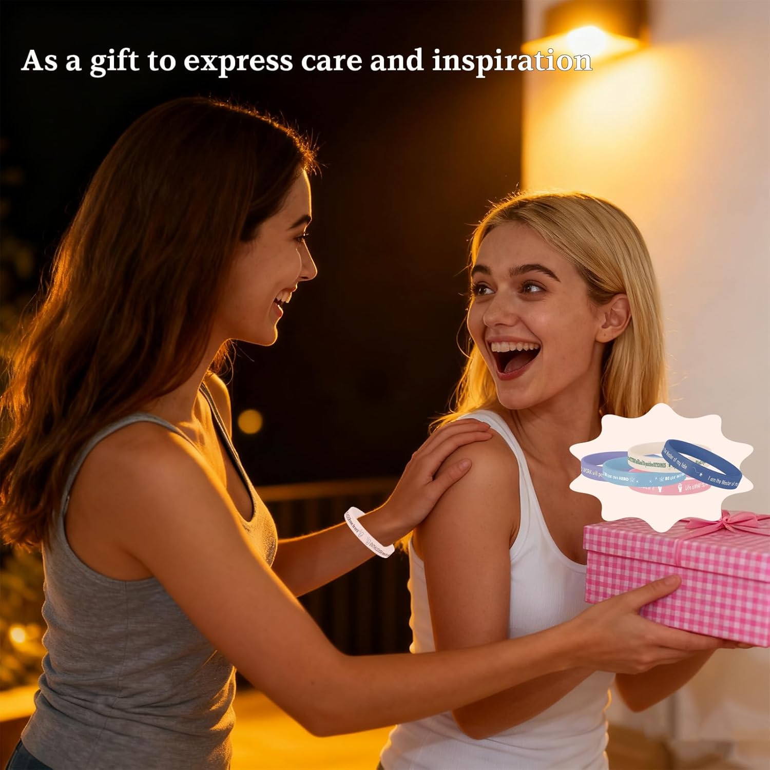 20/40/60/100 Inspirational Rubber Bracelets, Motivational Wristbands, Stretch Affirmation Bands for School, Christmas Gifts -20 Styles - Image 4