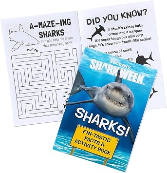 Fun Express Discovery Shark Week Activity Books - 12 Pieces