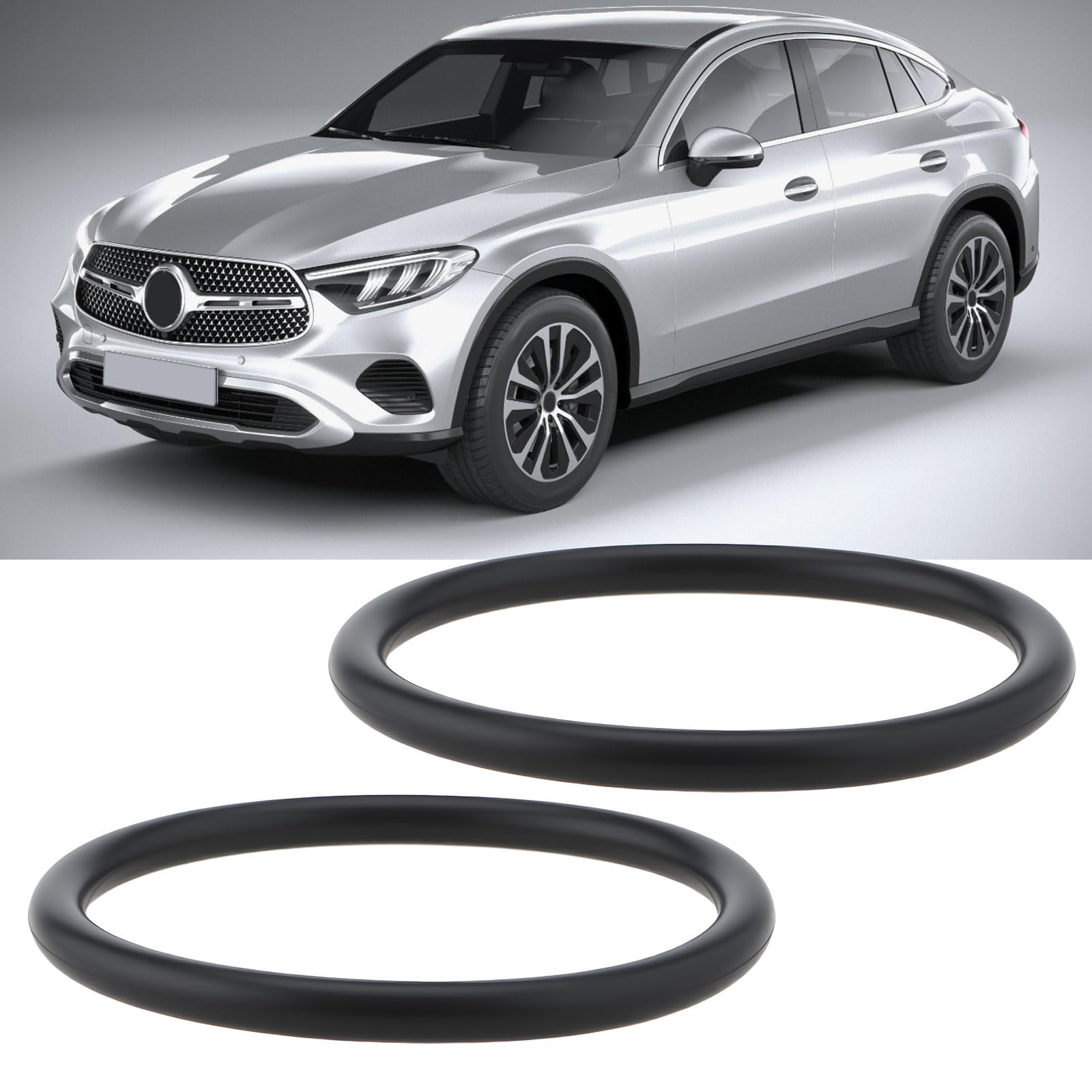 Lot De 4 Joints Caoutchouc Nitrile Pour Tuyau Refroidissement Mercedes-Benz - Diamètre 46x39x3,5 Mm