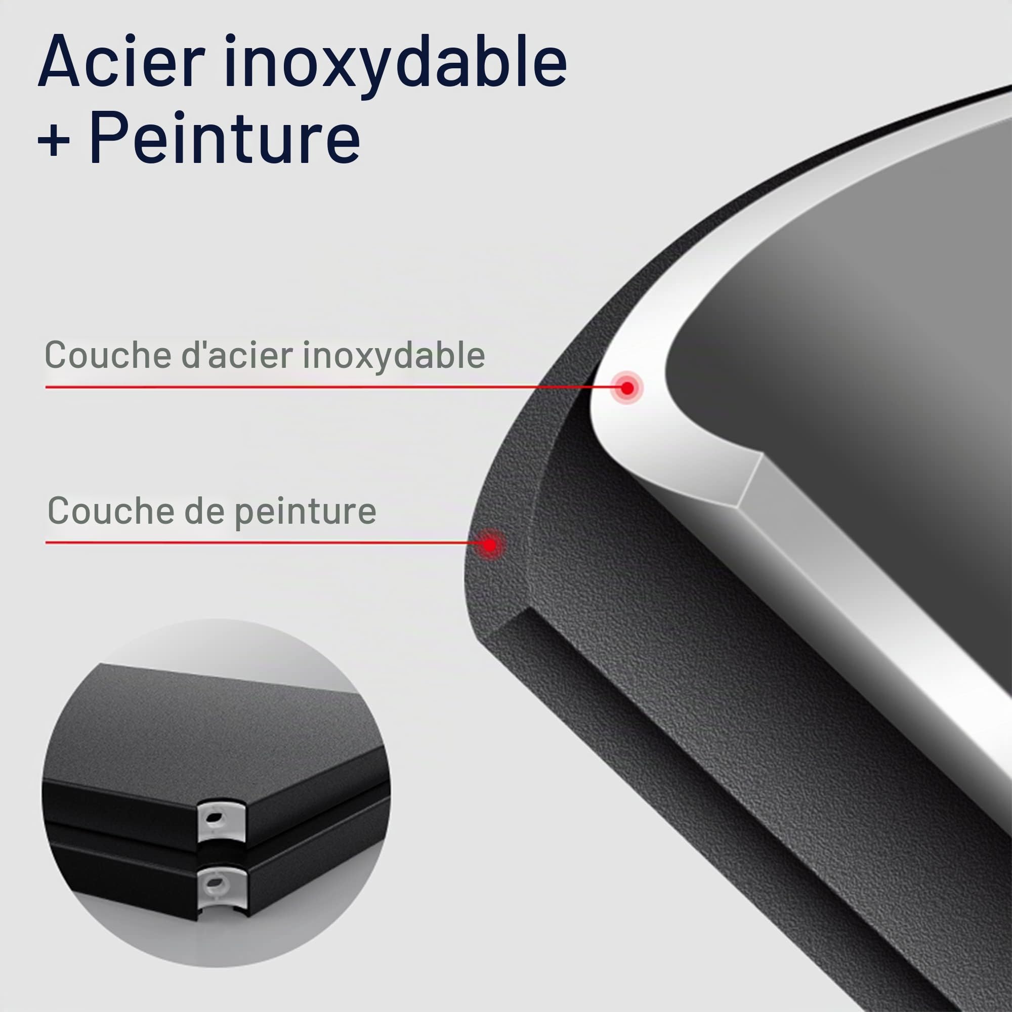 WPT Étagère de Rangement Utilitaire de Cuisine sur roulettes pour Micro-Ondes 4 étages en Acier Inoxydable