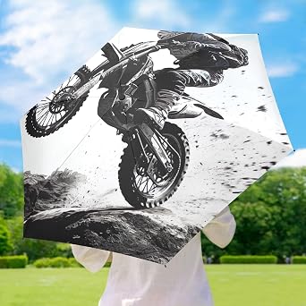 GAIREG Umbrella, Lightweight Portable Upf Umbrella for Women, Travel Umbrellas for Sun, Dirt Bike Jump