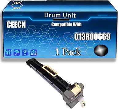 013R00669 Drum Unit Compatible for Xerox WorkCentre 5955 5945 AltaLink B8045 8075 8065 8090 Printers, with Chip, Bright Colors Clear Printing 1 Pack Black