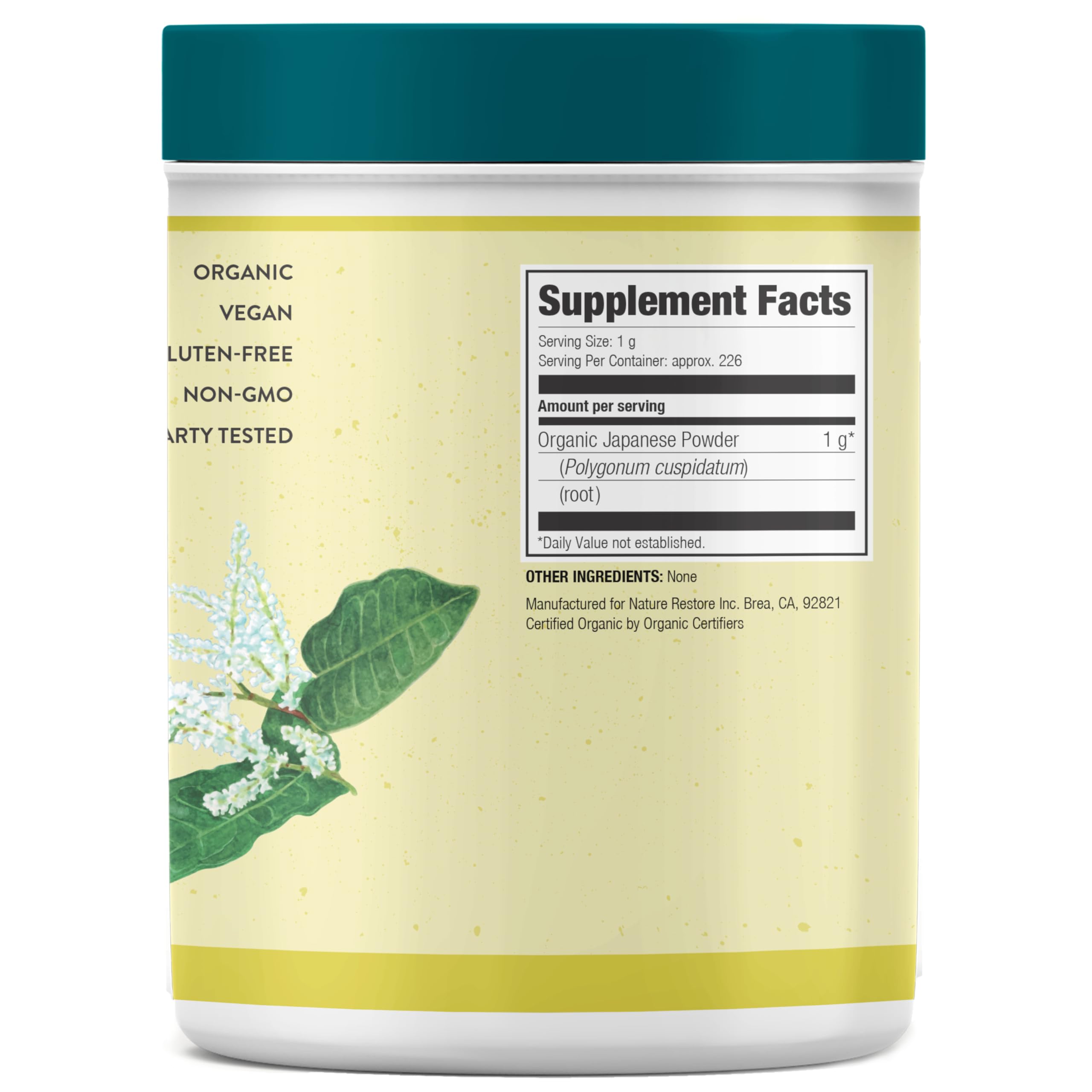 Nature Restore Japanese Knotweed Extract Powder (8 oz). Natural Trans-Resveratrol for Longevity, Sirtuin Activation & Cellular Aging. Also Known as Polygonum Cuspidatum — Amazon image 2