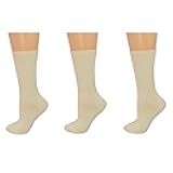 School Uniform Crew Socks, Organic Cotton - Big Girls & Boys Unisex 3 Pair Pack, Solid Colors, Soft - Sustainable & versatile