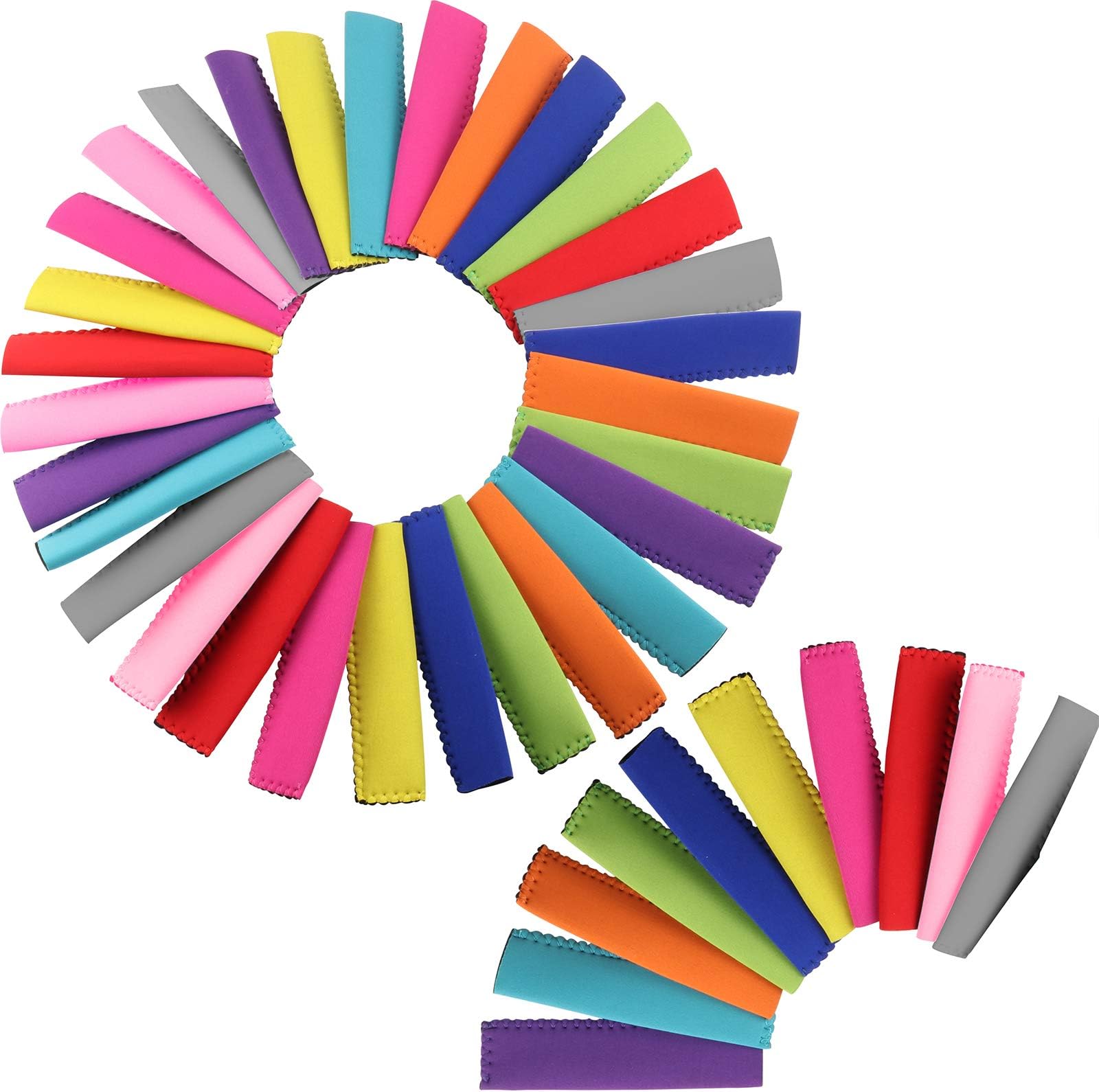 40 Pack Reusable Popsicle Bags Popsicle Holders Freezer Ice Pop Antifreezing Sleeves for DIY Ice Pop,Otter Pop,Frozen Yogurt,Cocktail Treat