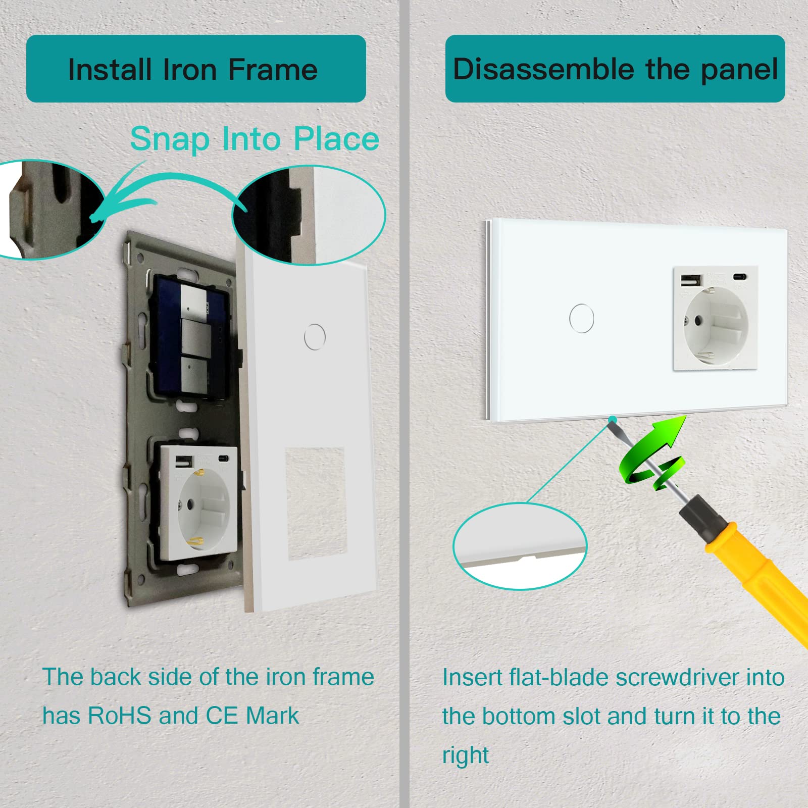 Bseed Wifi Enchufe Inteligente WiFi Compatible Con Google Home Y