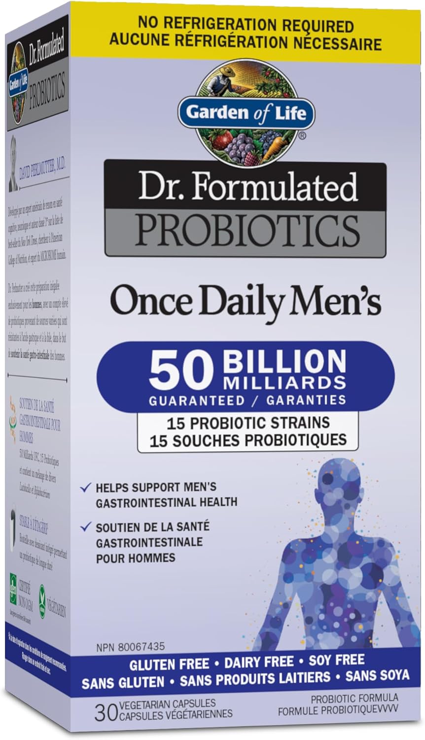 GARDEN OF LIFE Dr Formulated Mens 50 Bil Shelf Stable, 30 CT