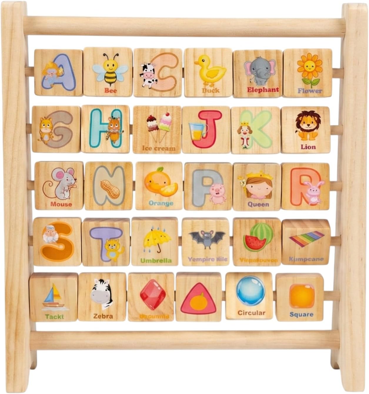 ABCD Flip Frame Learning Toy | Alphabet Flip Chart for Kids | Educational Letter Learning Board | Early Reading & Language Development Toy for Toddlers and Preschoolers