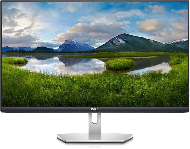 Dell S2721H 27 Inch Full HD (1920x1080) Monitor, 75Hz, IPS, 4ms, AMD FreeSync, Built-in Speakers, Ultrathin Bezel, 2x HDMI, 3 Year Warranty, Silver