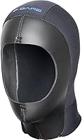 Vista 3 de BARE Capucha seca Elastek de 0.354 in Úsalo con traje seco Fabricado con material de neopreno ELASTEK elástico completo Ideal para buceo