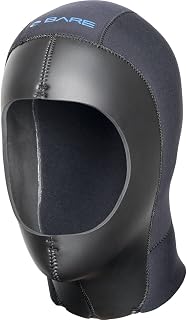 BARE 9MM Elastek Dry Hood | Wear with drysuit | Made with Full Stretch ELASTEK Neoprene Material | Great for Scuba Diving in Cold Water | Comfortable