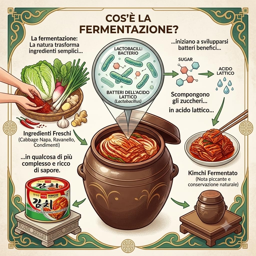 WANG Kimchi Coreano Fermentato 160g x 12 – Cavolo Cinese Piccante Tradizionale – Korean Food – Cucina Asiatica – Selezione Beebunch