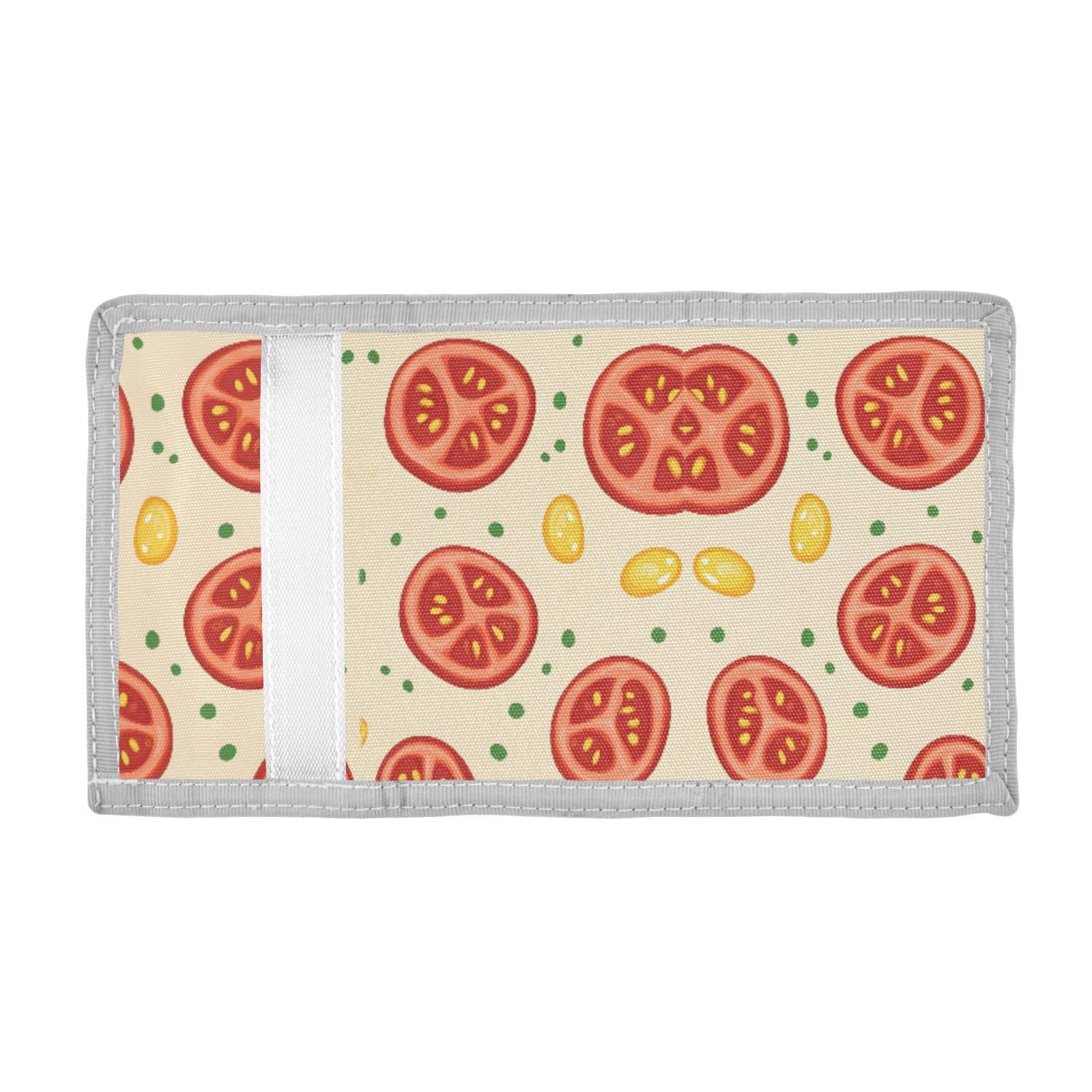 ALAZA Kids Wallets for Boys Girls Toddler Trifold Wallet Children Small Tomatoes with Zipper Coin Pocket