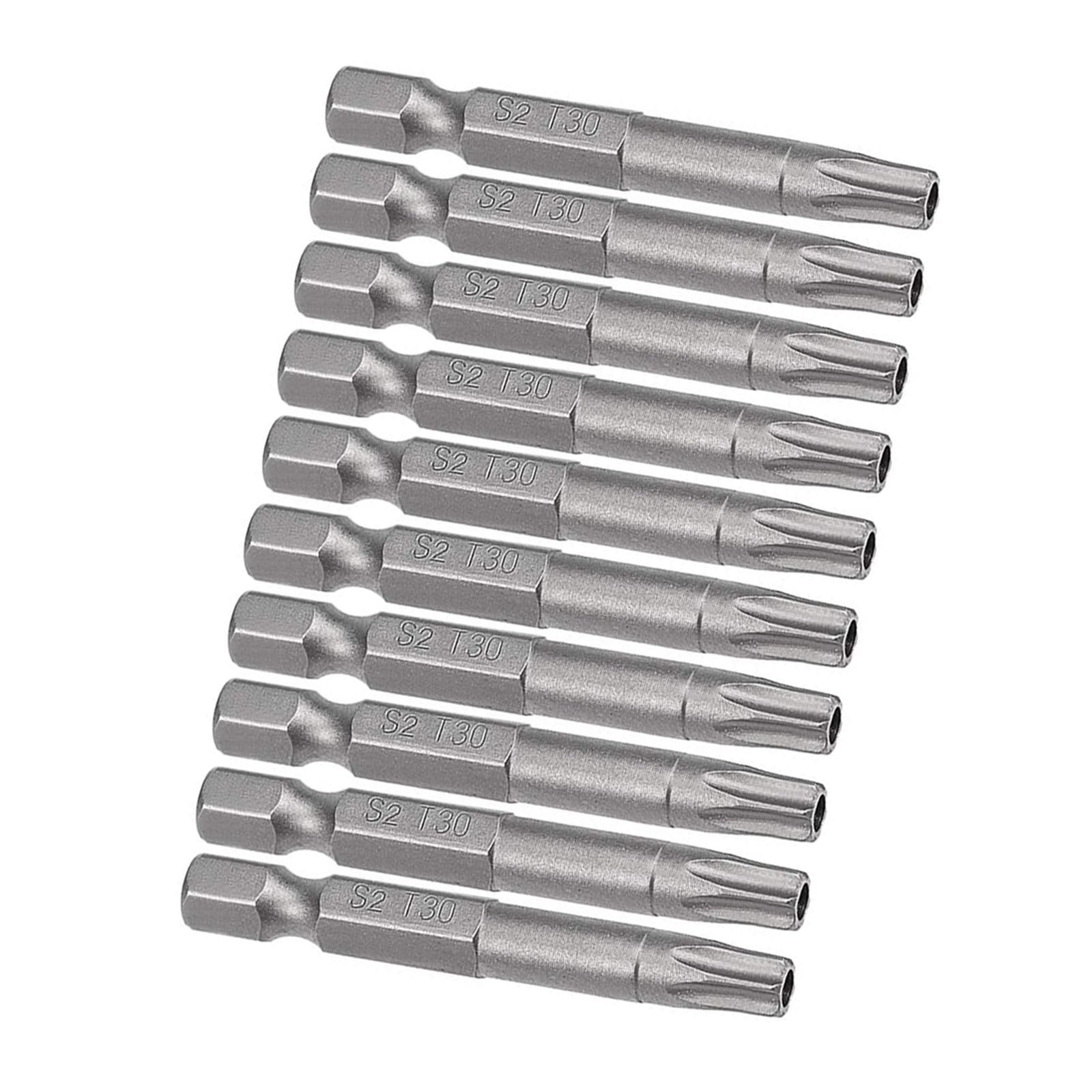 MACHSWON 10 Pcs 1/4" Hex Shank T30 Magnetic Security Torx Screwdriver Bits 50mm Length — image 1