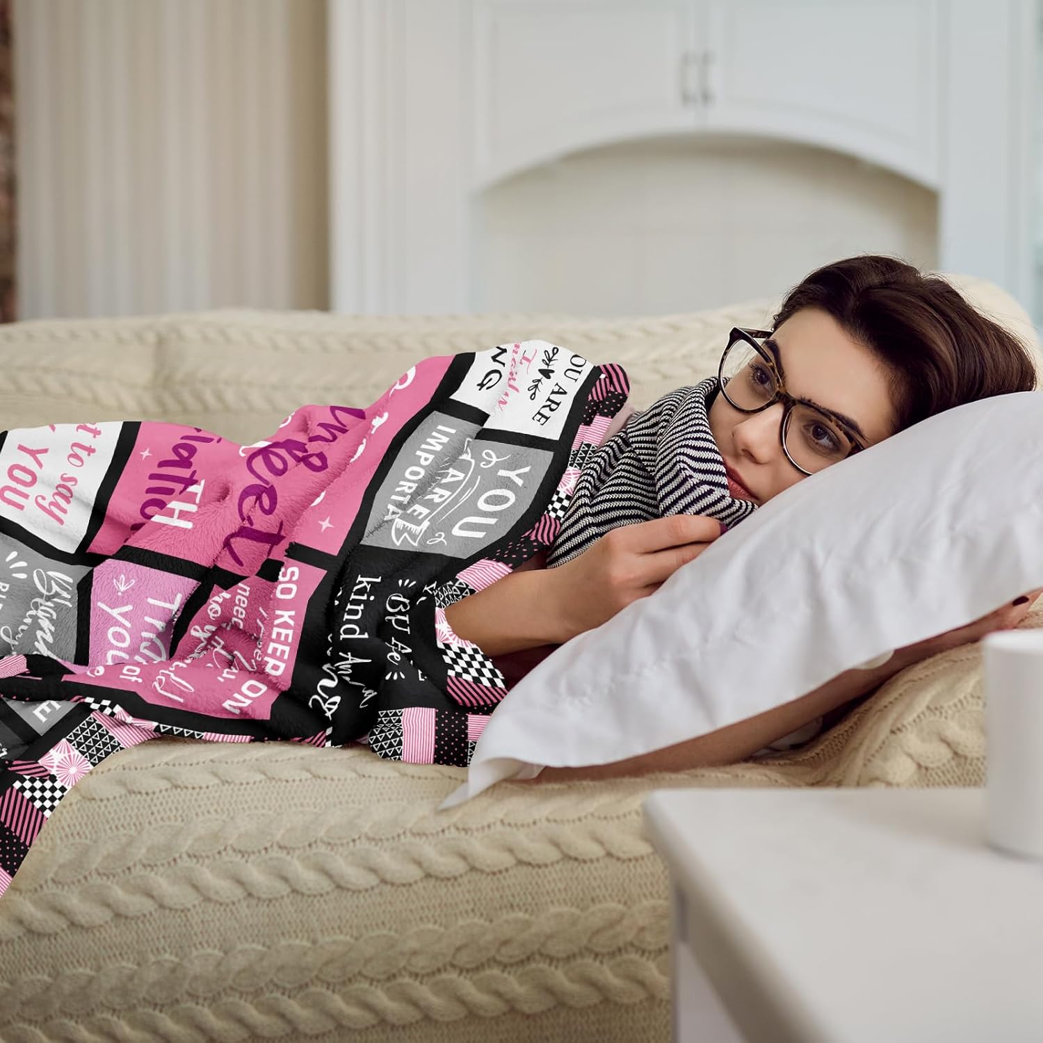 Christmas Thank You Gifts for Women Blanket 60"x50", Thank You Appreciation Gifts for Coworkers, Employee Appreciation Gift, Teacher Employee Nurse Appreciation Gifts - Image 6