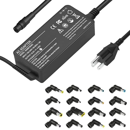 90W Universal Laptop Charger with 16 Connectors
