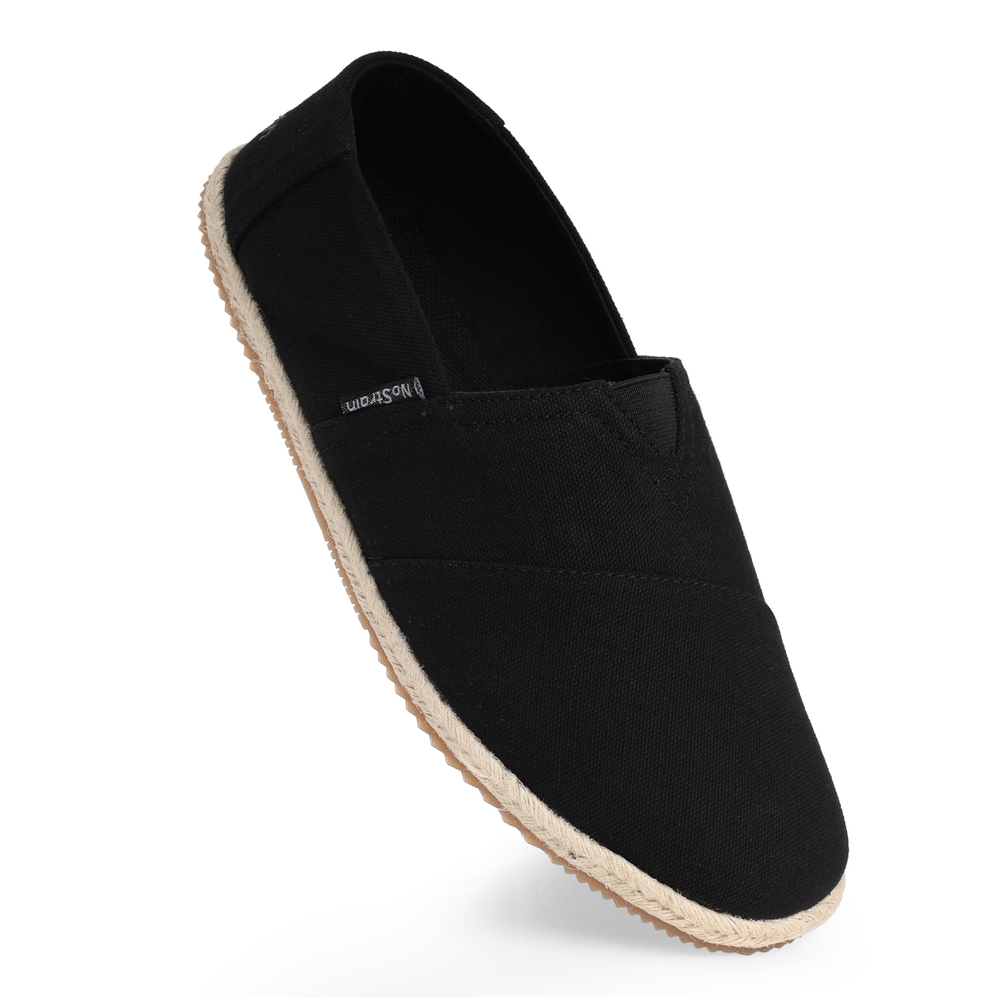 Canvas Espadrilles Slip-On Shoes | for Men | Cushioned Ortholite Insole | Stylish & Comfortable | Breathable Canvas Upper | Lightweight Footwear