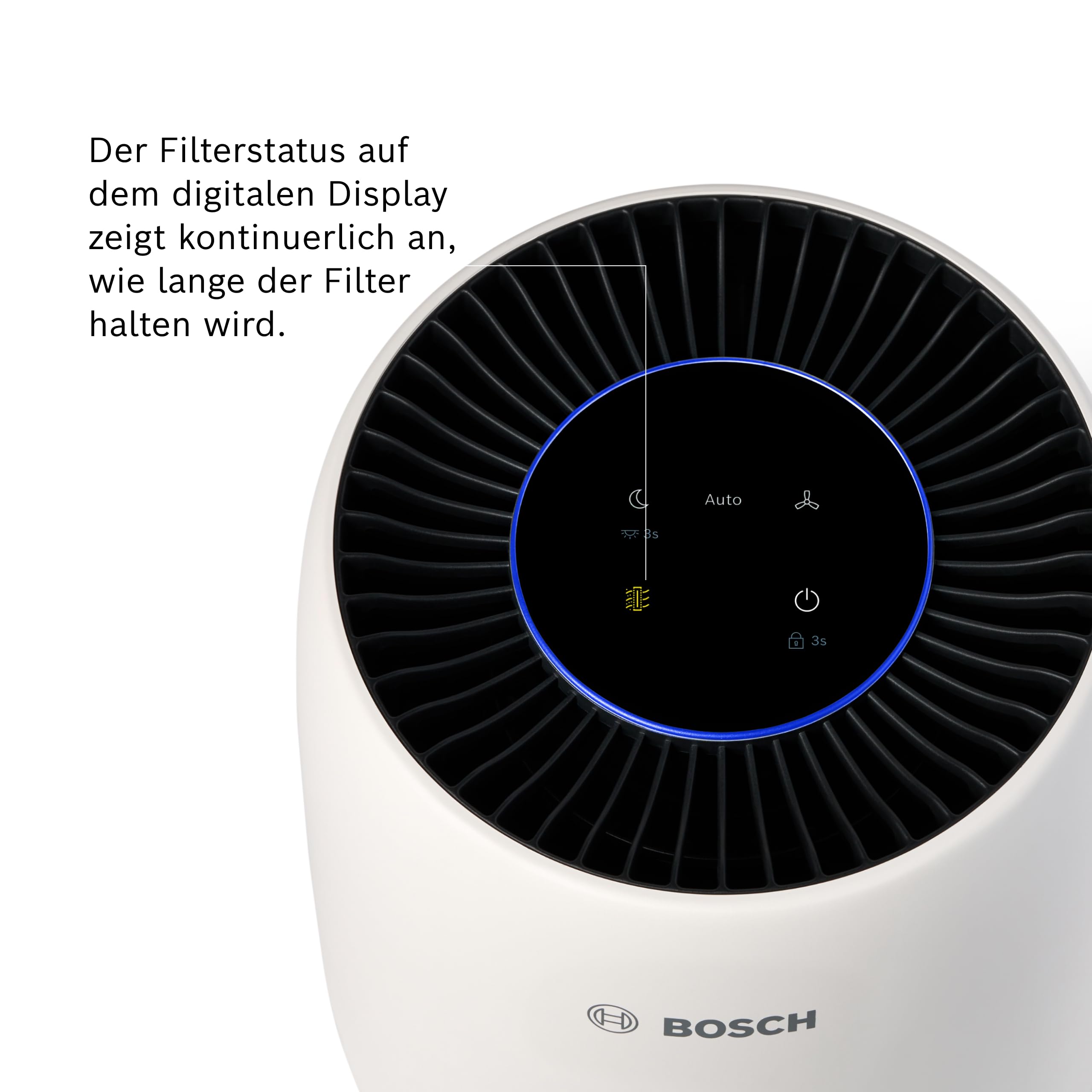 Bosch Original Air 1000 Filter für Luftreiniger - Ersatzfilter mit HEPA Filterschicht - 3-in-1, mit Aktivkohlefilter - Gegen Staub, feine Partikel und Gerüche in der Luft