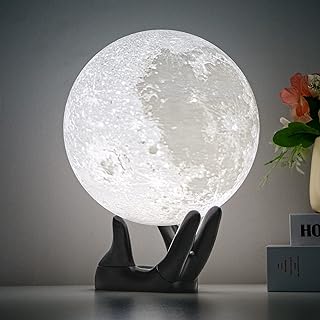 BRIGHTWORLD 3D Printed Moon Lamp 16 Colors