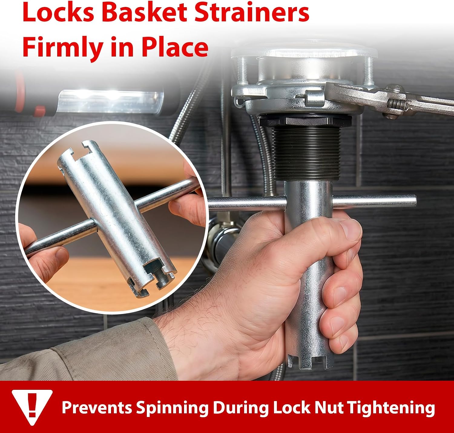 14PCS Plumbing Wrench Faucet Installation and Removal Tools, Under Sink Wrench Tool Set, Spring-Loaded Basin Wrench, Adjustable Wide-Jaw Wrench, Multifunctional Plumbing Tool for Kitchen & Bathroom