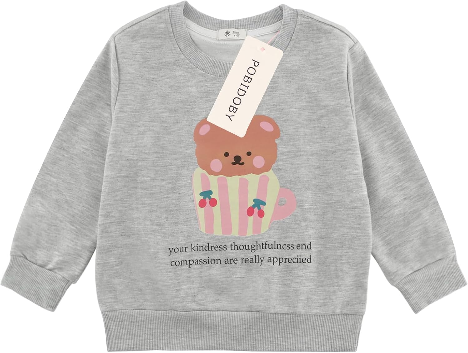 POBIDOBY Baby and Toddler Boys Thin Crewneck Sweatshirts Kids Cotton Pullover Long Sleeve T-Shirts Tops 2-7 Years