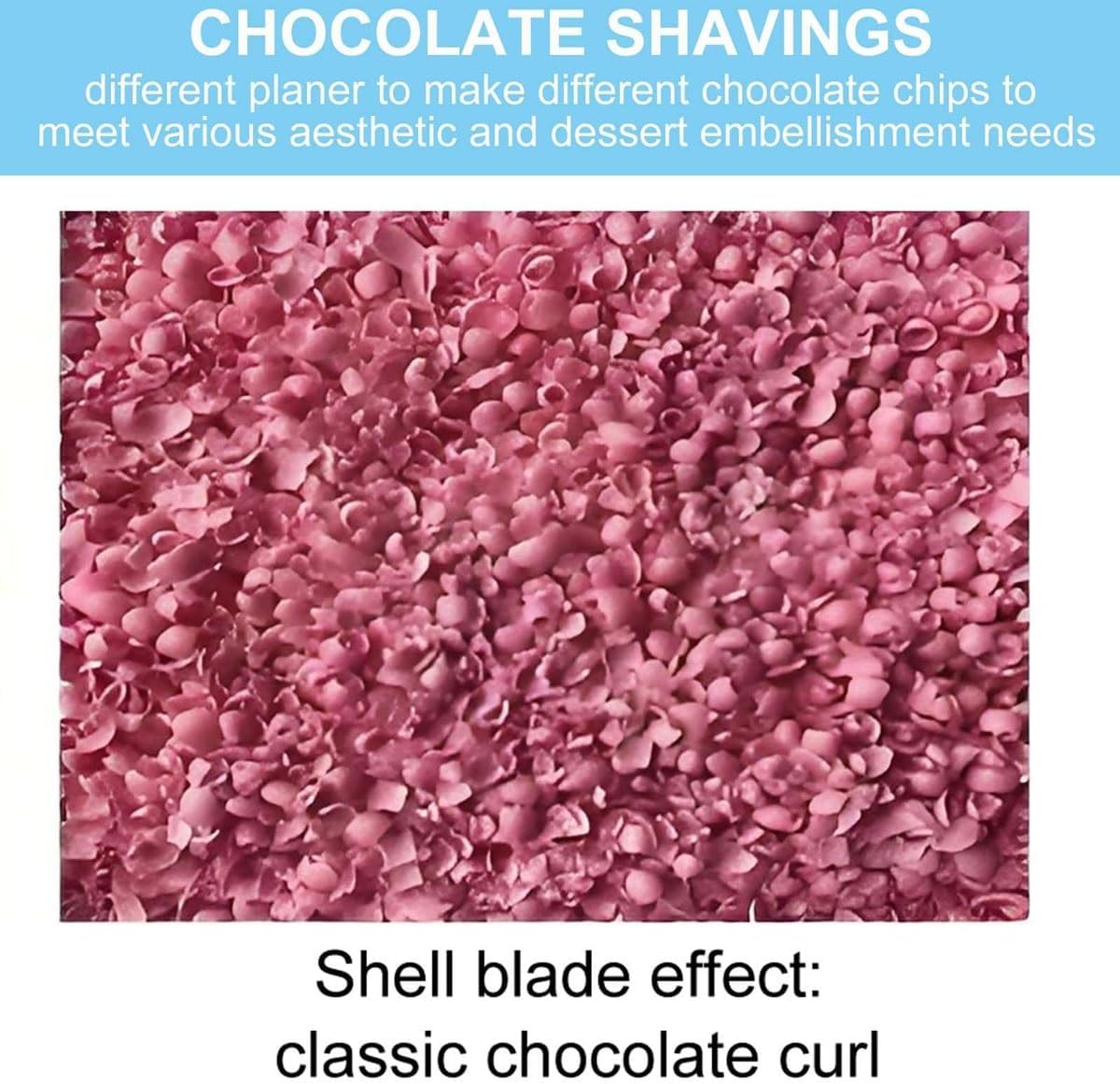 Automatic Chocolate Shaving Machine with 4-Blade,Adjustable Speed Commercial Chocolate Chips Slicing Machine,Automatically Chocolates Of Various Shapes,For Make Cake Decorations