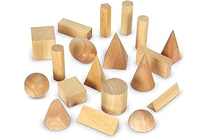 Learning Resources Geometric Solids for Kids, Educational STEM Montessori Toys