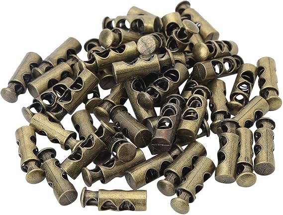 NUOBESTY 12er Set Metall Kordelstopper Pink - Zinklegierung Seilendkappen Für Hoodies & Sportkleidung