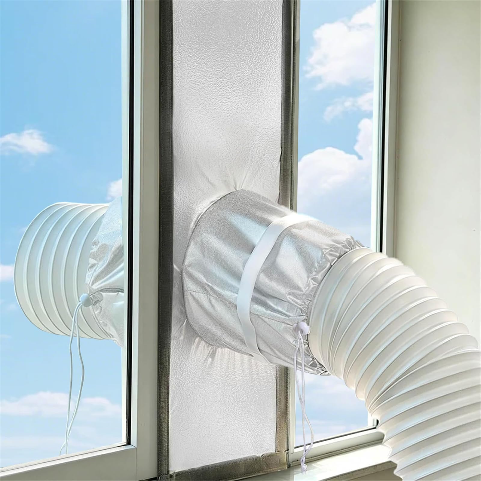 Sello de ventana para aire acondicionado opaco y ajustable en tela Oxford de 180 cm