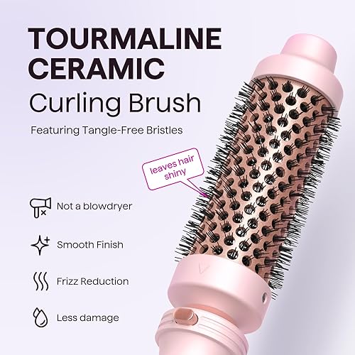 Miniatura 4 de Wavytalk Rizador 5 en 1, juego de rizador con cepillo rizador y 4 varitas de cerámica intercambiables (0.5 a 1.25 pulgadas), calentamiento