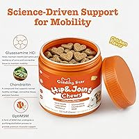Vista 2 de Suplemento de cadera y articulaciones para perros, glucosamina para perros, soporte de movilidad, flexibilidad y comodidad, suplemento de cadera