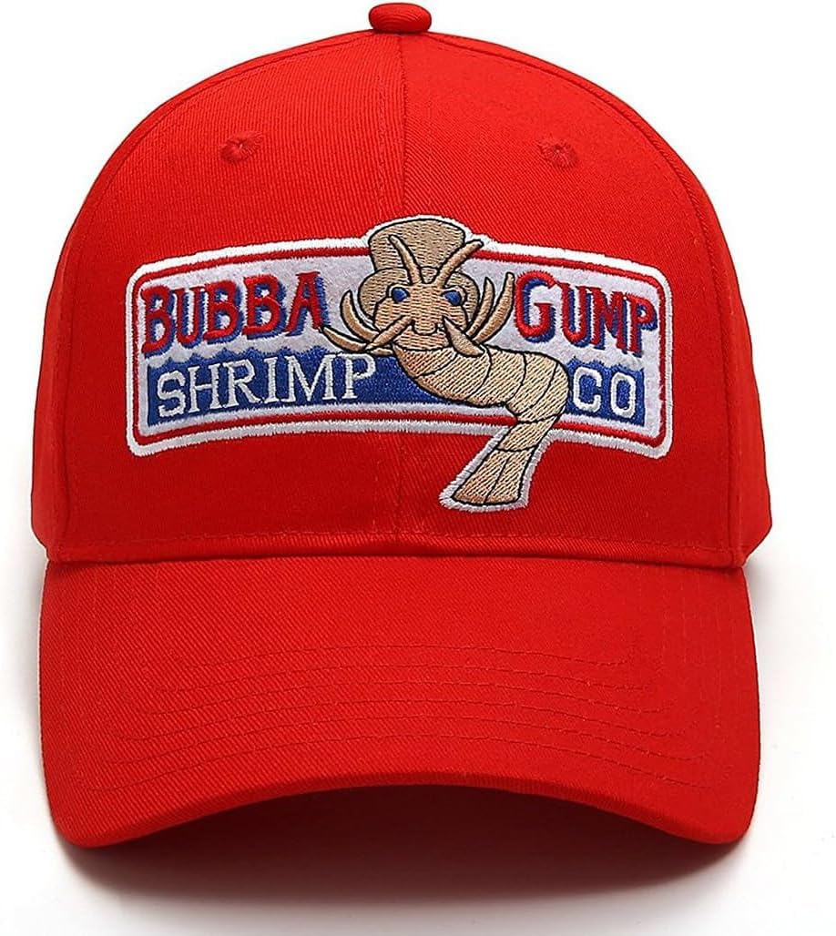 Bubba Gump Baseball Cap Adjustable Shrimp Co. Embroidered Forest Gump Costume Hats