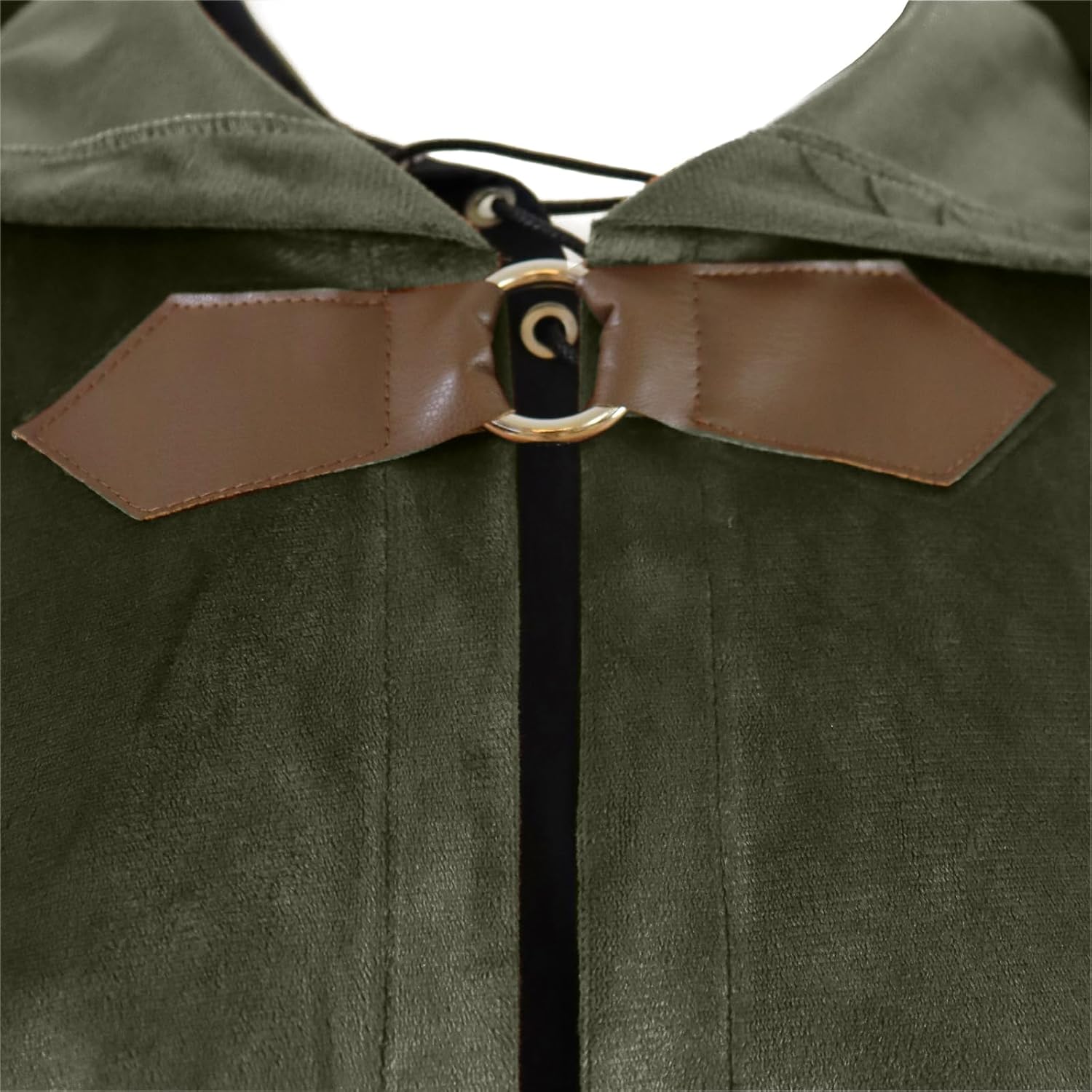Velvet Halloween Cloak with Hood for Men Women Hooded Cape Gothic Vintage Medieval Renaissance Cosplay Party Costume - Image 4