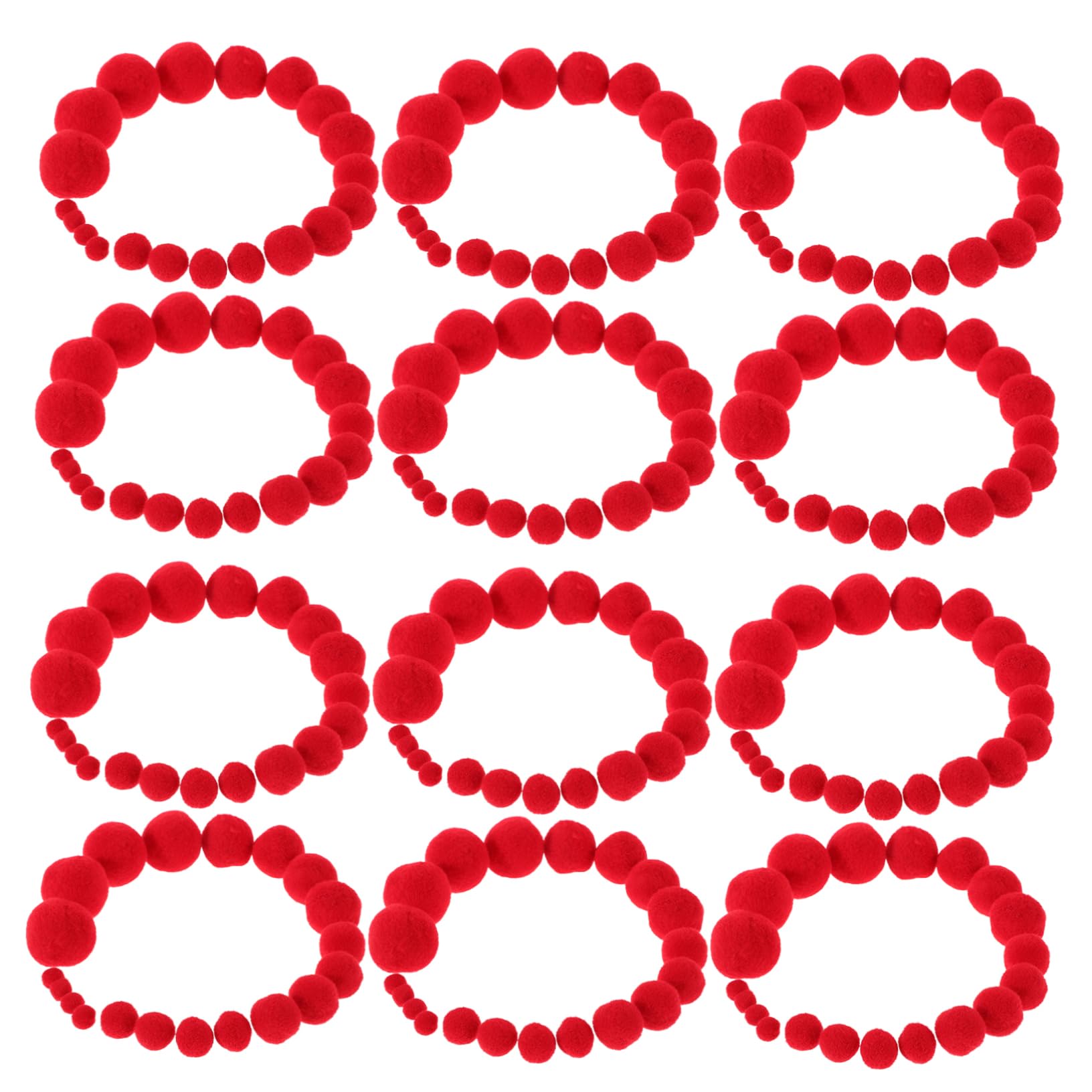 Homoyoyo 500 Flauschige Bastel Pompons in Rot für Selbstgemacht und Schule aus Polyester Kinder und Erwachsenenfreundlich