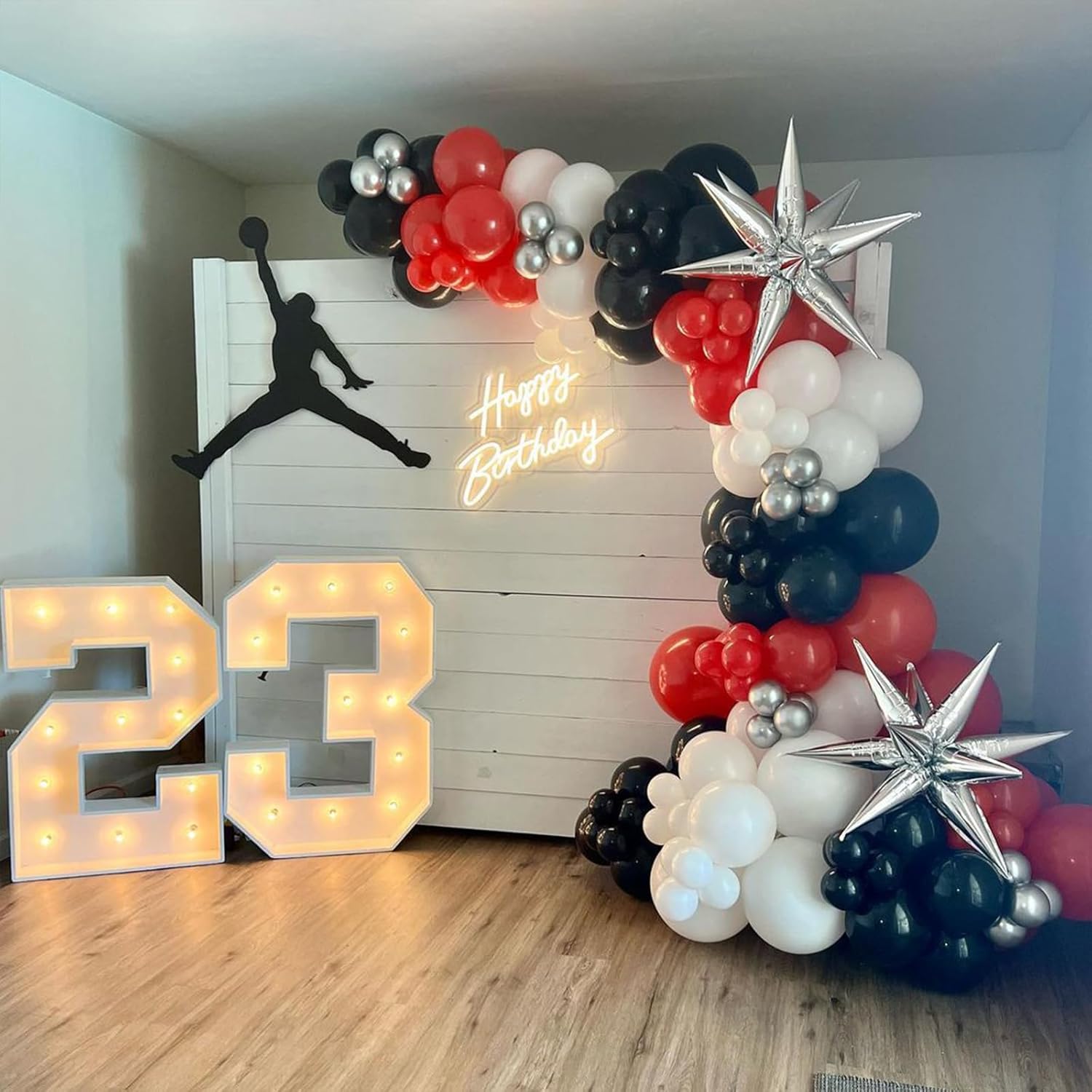 NISOCY Black Balloons, 102PCS 18In 12In 10In 5In Black Latex Balloon Arch Garland Kit For 2026 New Year Halloween Engagement Graduation Birthday Theme Party Decoration Anniversary Celebration