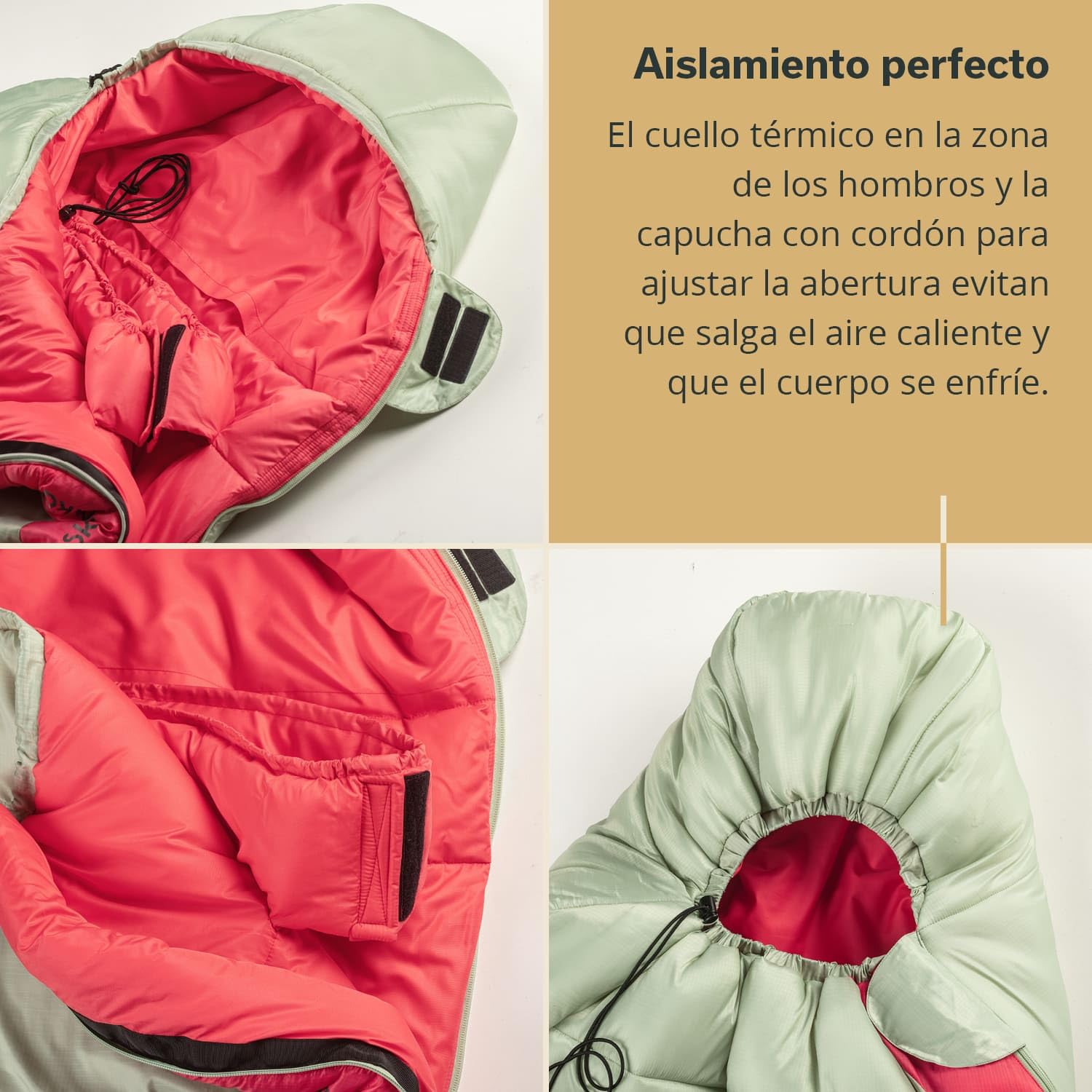 Skandika Saco de Dormir Gjora | Tipo Momia para Adultos, 3-4 Estaciones, Nylon Ripstop, Compacto, Repelente al Agua, Saco de Viaje