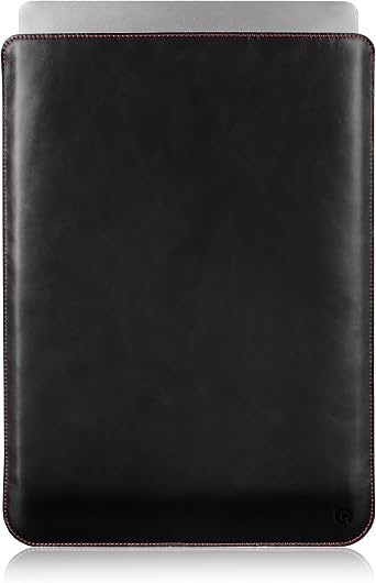 Casemade Real Leather Laptop Sleeve for MacBook Pro & Air Fits 13, 14, 15 & 16 Inch - Genuine Full Grain Leather with Soft Wool Lining 14-inch Pro M1/M2/M3/M4/M5