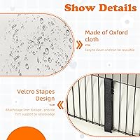 Vista 5 de Forro impermeable para jaula de conejillo de indias con lados elevados de 4 pulgadas para jaula de 36 x 24 pulgadas, lona inferior lavable