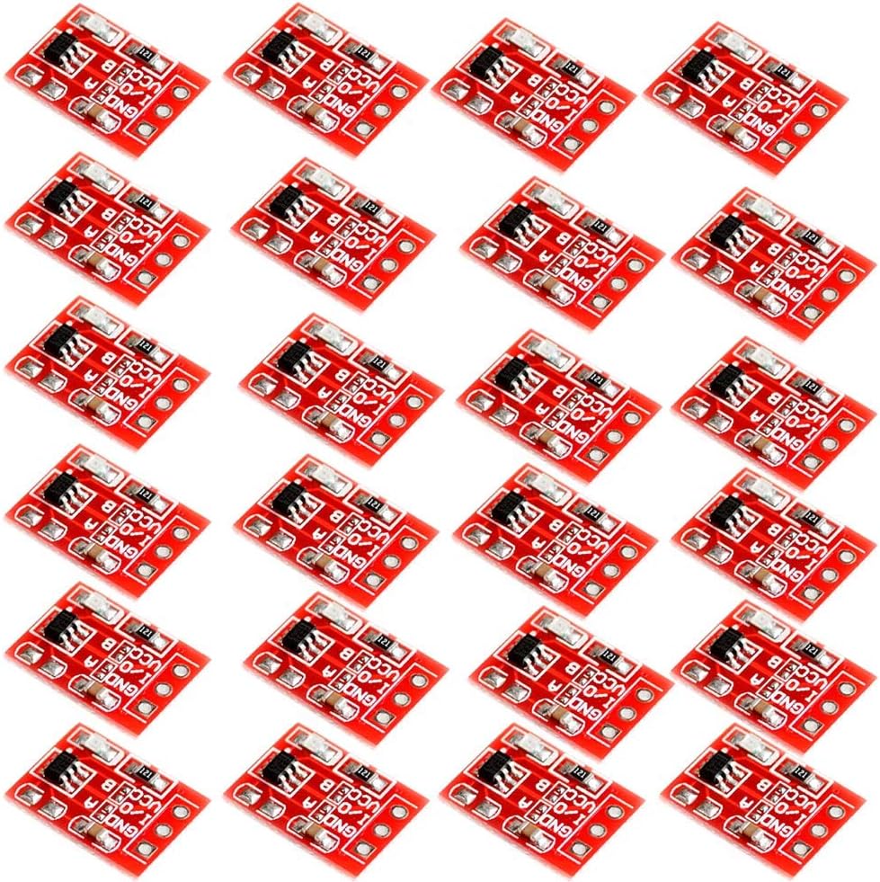 LGDehome 30Pcs 2.5-5.5V TTP223 Capacitive Touch Sensing Switch Button Self-Lock/No-Lock Module for Arduino
