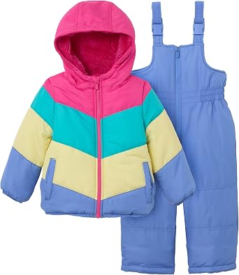 Carters Girls Snowbows 2-piece Snow Set Winter Jacket and Snow Bib