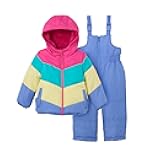girls Snowbows 2-piece Snow Set Winter Jacket and Snow Bib