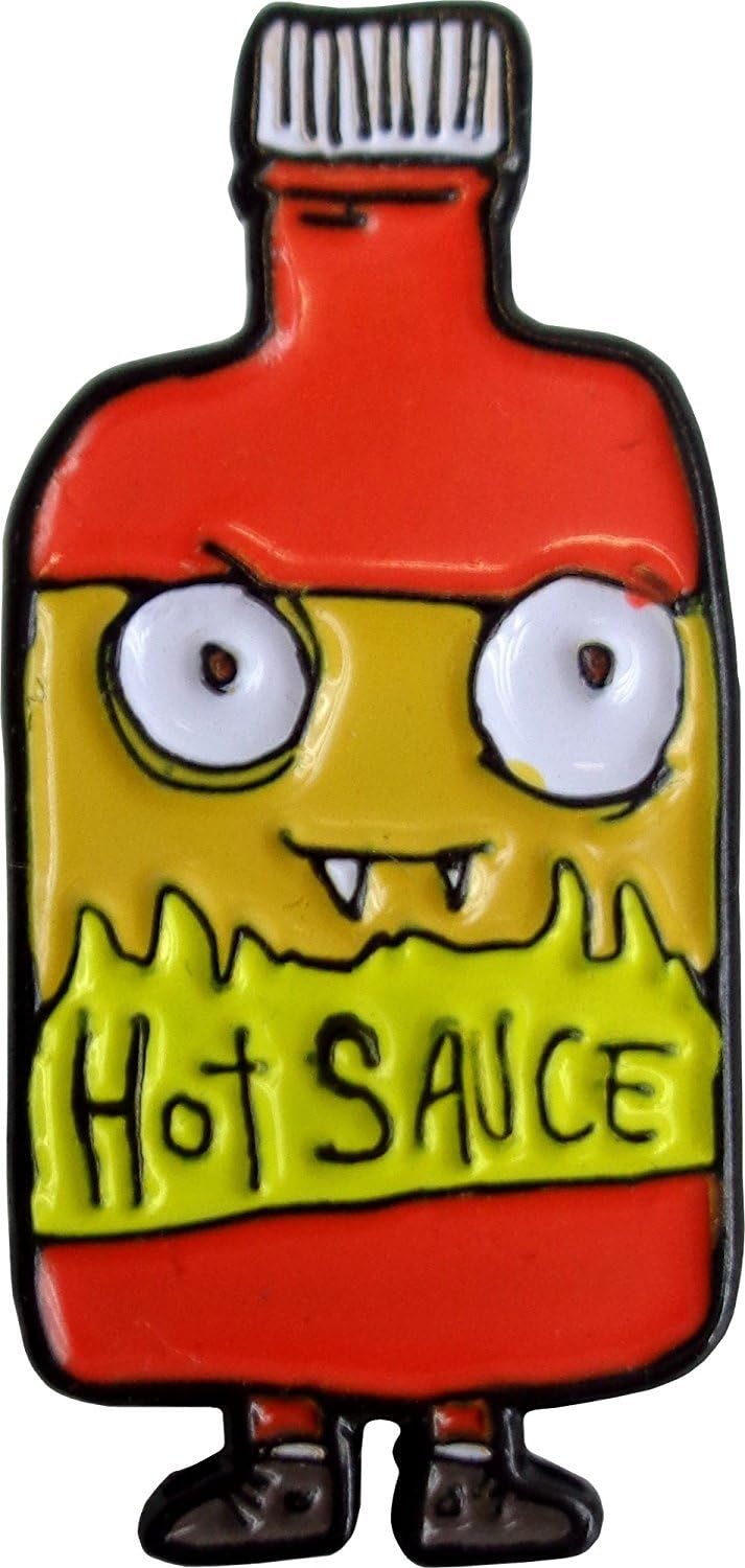 Dr. Krinkles Hot Sauce, Licensed Original Artwork, Expertly Designed ENAMEL PIN - 1.5"