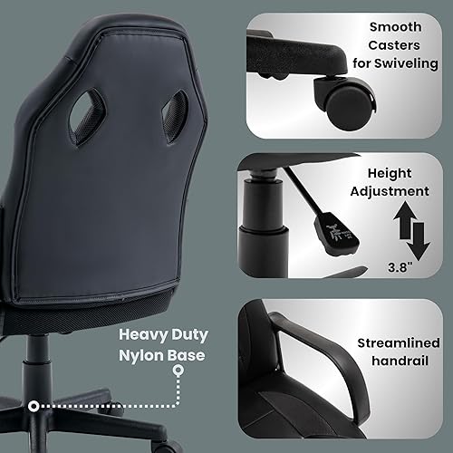 Miniatura 6 de Silla de Videojuegos para Computadora Gaming Racing Ergonómica para Adolescentes Adultos Niños Jugadores Oficina en Casa Ejecutiva Escritorio de