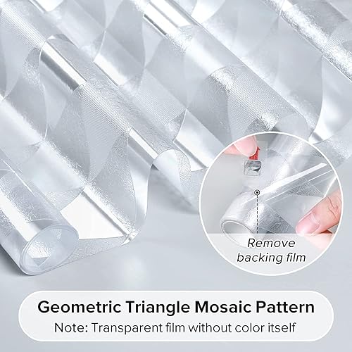 Miniatura 62 de rabbitgoo Película de privacidad para ventana, vidrieras de arcoíris para ventanas de vidrio, cubierta decorativa de puerta de adherencia estática