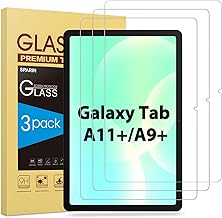 SPARIN Pack of 3 Tempered Glass Screen Protectors for Samsung Galaxy Tab A9+/A9 Plus 11 Inches, Screen Protector for Galaxy Tab A9+ (SM-X210/X215/X216), Anti-Scratch 9H Hardness, Ultra-Clear