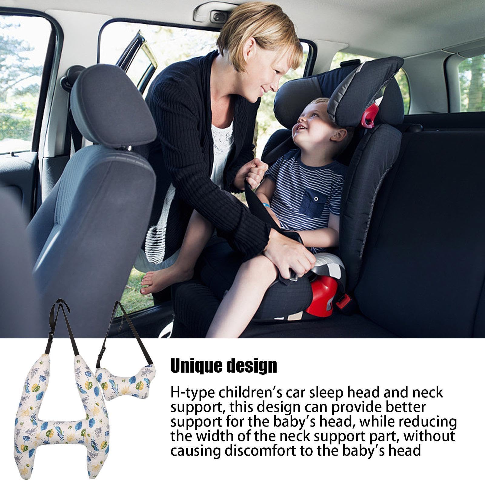 Almohada para el cuello de viaje,Almohada para reposacabezas del coche | Almohada de coche para niños Soporte Corporal N